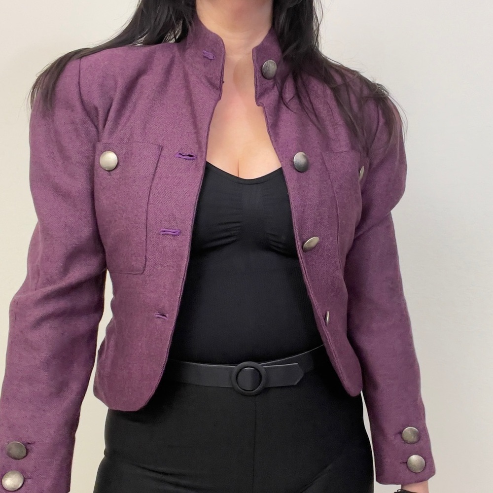 Vintage Karl Lagerfeld Burgundy Jacket